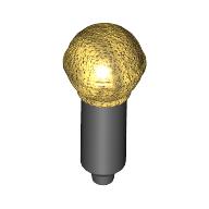 Visuel indicatif Rebrickable de Microphone d'instrument de musique avec le motif imprimé de dessus d'or métallique (Musical Instrument Microphone with Metallic Gold Top Print)