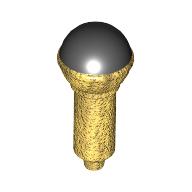 Visuel indicatif Rebrickable de Microphone d'instrument de musique avec le dessus noir (Musical Instrument Microphone with Black Top Half Screen Print)