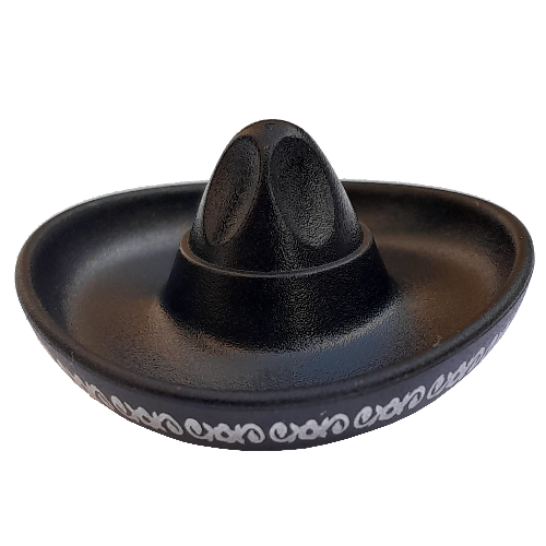 Visuel indicatif Rebrickable de Chapeau sombrero avec motif imprimé bord grand orné d'argent (Hat Sombrero with Silver Ornate Wide Trim Print)