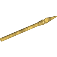 Visuel indicatif Rebrickable de Brochet d'arme / lance élaborée avec pointe en or nacré (Weapon Pike / Spear Elaborate with Pearl Gold Tip)
