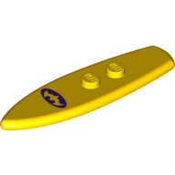Visuel indicatif Rebrickable de Planche de surf sport standard avec motif imprimé Batman logo (Sports Surfboard Standard with Batman Logo Print)
