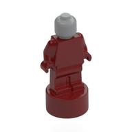 Visuel indicatif Rebrickable de Statuette trophée figurine avec motif de tête gris bleuté clair (Minifig Trophy Statuette with Light Bluish Grey Head Pattern)
