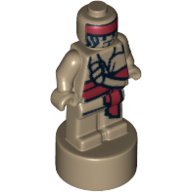 Visuel indicatif Rebrickable de Statuette de trophée de minifigurine avec motif de poupée vaudou de Jack Sparrow (Minifig Trophy Statuette, Jack Sparrow Voodoo Doll Print)