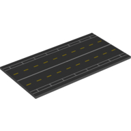 Visuel indicatif Rebrickable de Tuile 8 x 16 avec motif imprimé piste (Tile 8 x 16 with Runway Print)