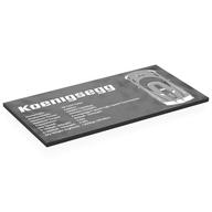 Visuel indicatif Rebrickable de Tuile 8 x 16 avec 'Koenigsegg', Motif imprimé Stats (Tile 8 x 16 with 'Koenigsegg', Stats Print)