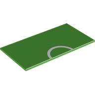Visuel indicatif Rebrickable de Tuile 8 x 16 avec motif imprimé ligne centrale de terrain de football de table (Tile 8 x 16 with Table Soccer Field Center Line Print)