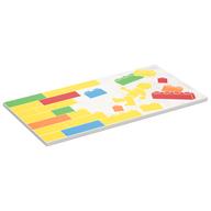 Visuel indicatif Rebrickable de Tuile 8 x 16 avec des briques LEGO, mur, motif imprimé figurine jaune (Tile 8 x 16 with LEGO Bricks, Wall, Yellow Minifig Print)