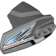 Visuel indicatif Rebrickable de Couverture de membre grande figurine, taille 5, armure avec douille à rotule avec motif imprimé 'STORMER 2.0' (Large Figure Limb Cover, Size 5, Armor with Ball Joint Socket with 'STORMER 2.0' Print)