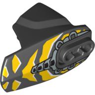 Visuel indicatif Rebrickable de Couverture de membre grande figurine, taille 5, armure avec douille à rotule avec motif imprimé d'insecte jaune (waspix) (Large Figure Limb Cover, Size 5, Armor with Ball Joint Socket with Yellow Insect Print (Waspix))