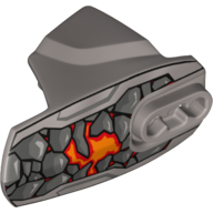 Visuel indicatif Rebrickable de Couvercle de membre de grande figurine, taille 5, armure avec prise de rotule avec motif imprimé Rock (Bruizer) (Large Figure Limb Cover, Size 5, Armor with Ball Joint Socket with Rock Print (Bruizer))