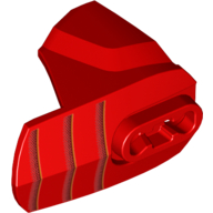 Visuel indicatif Rebrickable de Couverture de membre grande figurine, taille 4, armure avec douille à rotule avec motif imprimé 3 rayures (Large Figure Limb Cover, Size 4, Armor with Ball Joint Socket with 3 Stripes Print)