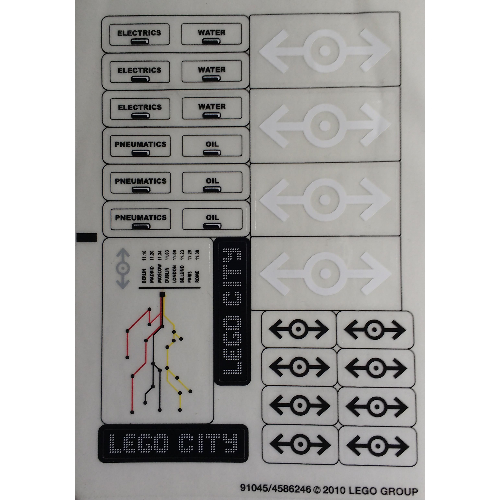 Visuel indicatif Rebrickable de Feuille d’autocollants pour le set 7938-1 (Sticker Sheet for Set 7938-1)