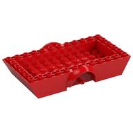 Visuel indicatif Rebrickable de Base de véhicule 6 x 12 x 2 1/2 avec garde-boue, 2 goupilles de roue et 4 x 10 centres, même couleur (Vehicle Base 6 x 12 x 2 1/2 with Mudguards, 2 Wheel Pins and 4 x 10 Centre Recess, Same Color Wheel Holders)