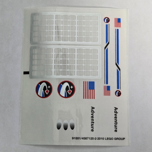 Visuel indicatif Rebrickable de Feuille d’autocollants pour le set 10213-1 (Sticker Sheet for Set 10213-1)