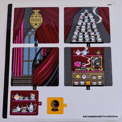 Visuel indicatif Rebrickable de Feuille d’autocollants pour le set 76396-1 (Sticker Sheet for Set 76396-1)