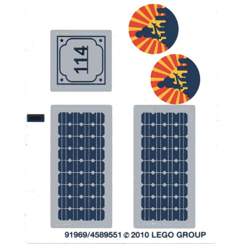 Visuel indicatif Rebrickable de Feuille d’autocollants pour le set 8403-1 (Sticker Sheet for Set 8403-1)