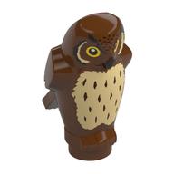 Visuel indicatif Rebrickable de Animal, Oiseau, Hibou Petit - Grand Yeux Jaunes et Poitrine beige motif imprimé (Animal, Bird, Owl Small - Large Yellow Eyes and Tan Chest Print)