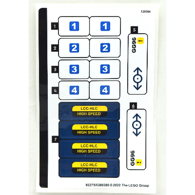 Visuel indicatif Rebrickable de Feuille d’autocollants pour le set 40518-1 (Sticker Sheet for Set 40518-1)