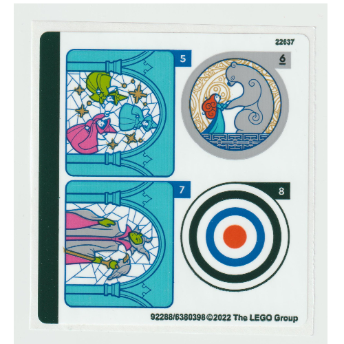 Visuel indicatif Rebrickable de Feuille d'autocollant 2 pour coffret 43203-1 (Sticker Sheet 2 for Set 43203-1)