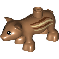 Visuel indicatif Rebrickable de Duplo Animal Pig / Sanglier, Motif imprimé rayures (Duplo Animal Pig / Boar, Stripes Print)
