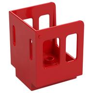 Visuel indicatif Rebrickable de Cabine de train Duplo 3 x 3 x 3 1/2 grandes fenêtres latérales [sans motif] (Duplo Train Cabin 3 x 3 x 3 1/2 Large Side Windows [Plain])