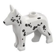 Visuel indicatif Rebrickable de Animal, Chien, Berger alsacien / allemand (Chien de police) avec motif imprimé dalmate (Animal, Dog, Alsatian / German Shepherd (Police Dog) with Dalmatian Print)