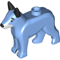 Animal, Chien, Berger Alsacien / Allemand (Chien de Police) avec Nez et Oreilles Noirs, Blanc Autour de la Bouche imprimé (Animal, Dog, Alsatian / German Shepherd (Police Dog) with Black Nose and Ears, White Around Mouth Print)