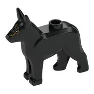 Visuel indicatif Rebrickable de Animal, Chien, Berger alsacien / allemand (Chien de police) avec motif imprimé or/gris clair (Animal, Dog, Alsatian / German Shepherd (Police Dog) with Gold/Light Bluish Grey Decorations Print)