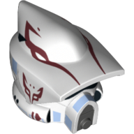 Casque arf trooper, élite, marques rouge foncé motif imprimé (Helmet ARF Trooper, Elite, Dark Red Markings Print)
