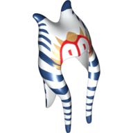 Coiffe Togruta Montrals longue, motif imprimé Shaak Ti (Headdress Togruta Montrals Long, Shaak Ti Print)