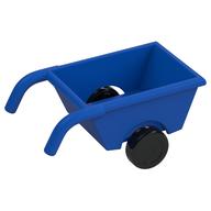 Visuel indicatif Rebrickable de Brouette Duplo avec roues noires épaisses (Duplo Wheelbarrow with Thick Black Wheels)
