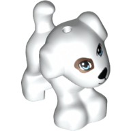 Visuel indicatif Rebrickable de Animal, chien, petit standing avec patch sur les yeux et les taches motif imprimé (Animal, Dog, Small Standing with Patch over Eye and Spots Print)