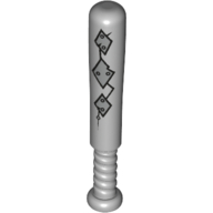 Visuel indicatif Rebrickable de Sport Baseball Bat 4L avec fissure, Métal Plaques motif imprimé (Sports Baseball Bat 4L with Crack, Metal Plates Print)