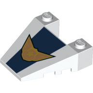 Visuel indicatif Rebrickable de Brique biseautée, incliné 4 x 4 cône, avec tenon encoches avec motif imprimé Sky Police Logo (Brick Wedged, Sloped 4 x 4 Taper, with Stud Notches with Sky Police Logo Print)