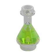 Visuel indicatif Rebrickable de Flacon d'équipement / Erlenmeyer avec motif fluide vert transparent-brillant (Equipment Bottle / Erlenmeyer Flask with Trans-Bright Green Fluid Pattern)