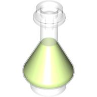 Visuel indicatif Rebrickable de Bouteille d'équipement / erlenmeyer avec motif de liquide de vert citron (Equipment Bottle / Erlenmeyer Flask with Lime Fluid Pattern)