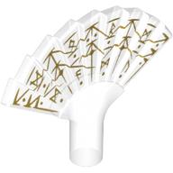 Visuel indicatif Rebrickable de Équipement Éventail à main avec motif imprimé Marquages Or (Equipment Hand Fan with Gold Markings Print)