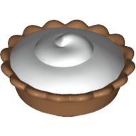Visuel indicatif Rebrickable de Tarte alimentaire avec motif de remplissage de crème blanche (Food Pie with White Cream Filling Pattern)