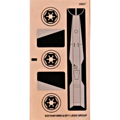 Visuel indicatif Rebrickable de Feuille d’autocollants pour le set 7915-1 (Sticker Sheet for Set 7915-1)