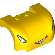 Corps du véhicule, arc de roue / garde-boue 3 x 4 x 1 2/3 courbé avec avant avec phares, gril 10731-1 (Vehicle Body, Wheel Arch / Mudguard 3 x 4 x 1 2/3 Curved with Front with Headlights, Grill 10731-1)