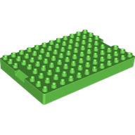 Visuel indicatif Rebrickable de Duplo brique 8 x 12 avec 1 x 2 indentations sur les extrémités (5931 conteneur haut) (Duplo Brick 8 x 12 with 1 x 2 Indents on Ends (5931 Container Top))