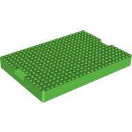 Visuel indicatif Rebrickable de Brique spéciale 16 x 24 x 2 avec 1 x 4 indentations sur les extrémités (5932 dessus de conteneur) (Brick Special 16 x 24 x 2 with 1 x 4 Indents on Ends (5932 Container Top))