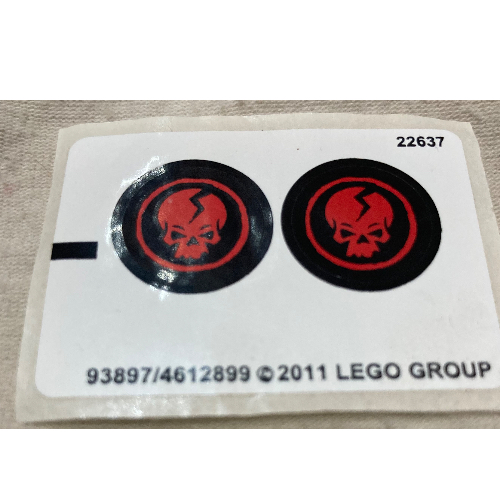 Visuel indicatif Rebrickable de Feuille d’autocollants pour le set 2259-1 (Sticker Sheet for Set 2259-1)
