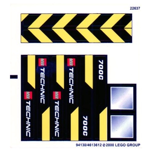 Visuel indicatif Rebrickable de Feuille d’autocollants pour le set 8069-1 (Sticker Sheet for Set 8069-1)