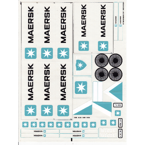 Visuel indicatif Rebrickable de Feuille d’autocollants pour le set 10219-1 (Sticker Sheet for Set 10219-1)