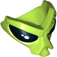 Casque accessoire masque / visage, alien aux yeux noirs motif imprimé (commandant conquête alien) (Headwear Accessory Mask / Face, Alien with Black Eyes Print (Alien Conquest Commander))
