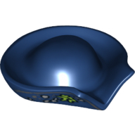 Chapeau pirate circulaire avec pli dans le bord et la croissance marine imprimé (Hat Pirate Circular with Fold in Brim and Marine Growth Print)