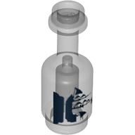 Visuel indicatif Rebrickable de Équipement bouteille avec noir bateau à voile motif imprimé (Equipment Bottle with Black Sailing Ship Print)