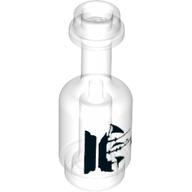 Visuel indicatif Rebrickable de Équipement bouteille avec bateau noir sur piédestal motif imprimé (Equipment Bottle with Black Ship on Pedestal Print)