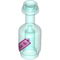 Visuel indicatif Rebrickable de Bouteille d'équipement avec rose vif 'DRINK ME' étiquette motif imprimé (alice) (Equipment Bottle with Bright Pink 'DRINK ME' Label Print (Alice))